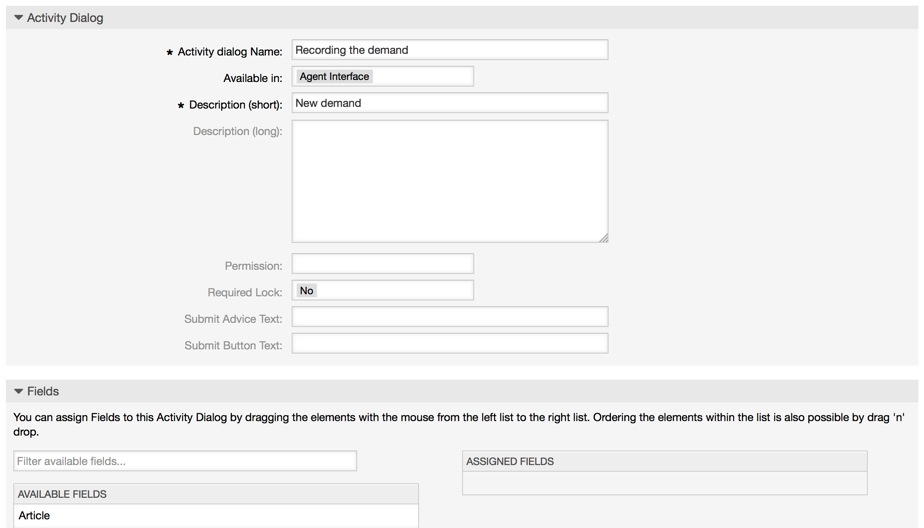 Neuen Aktivitätsdialog hinzufügen