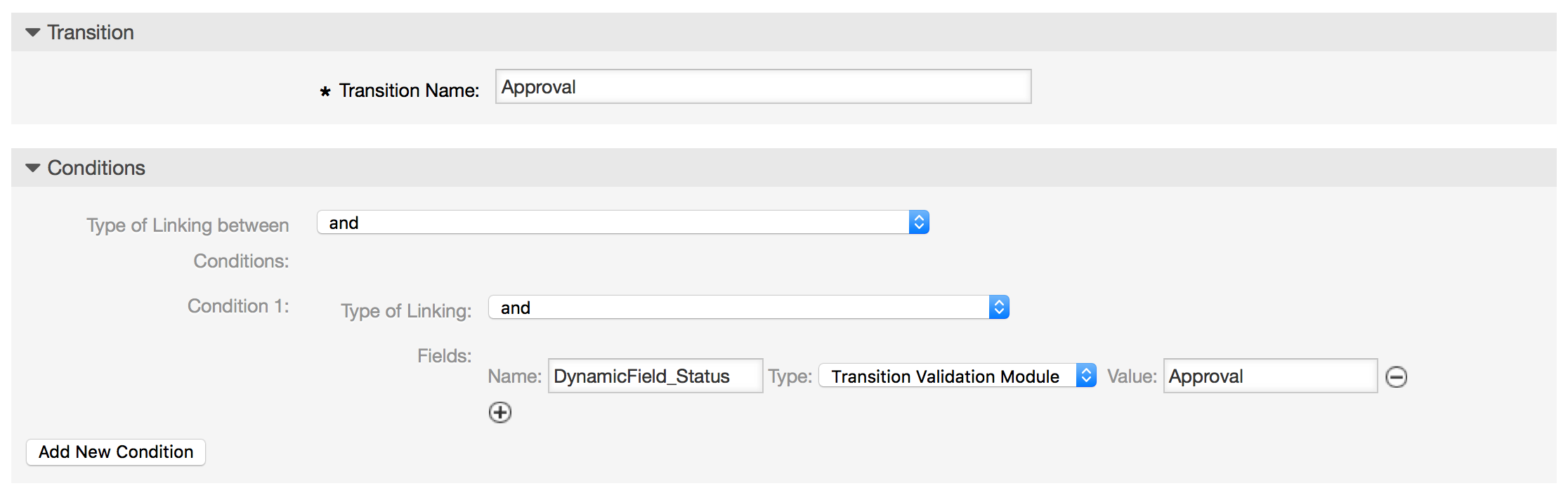 Neuen Übergang hinzufügen