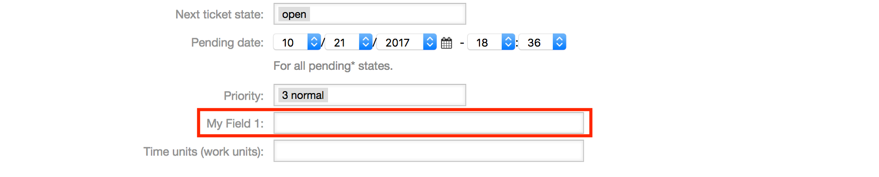 Field1 in New Phone Ticket Screen
