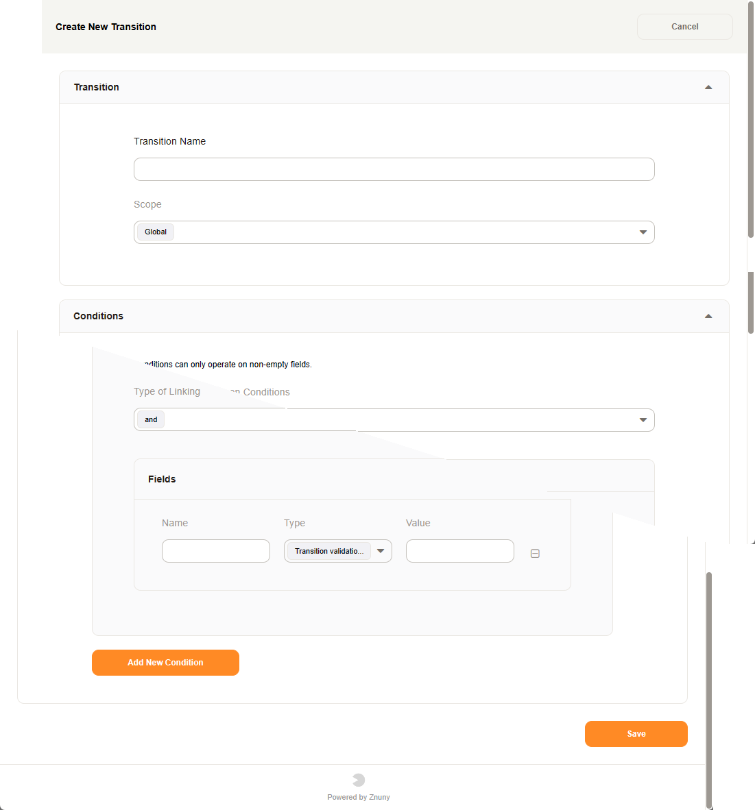 Process Management Transition Add Image