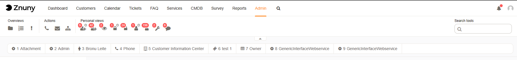 menu bar