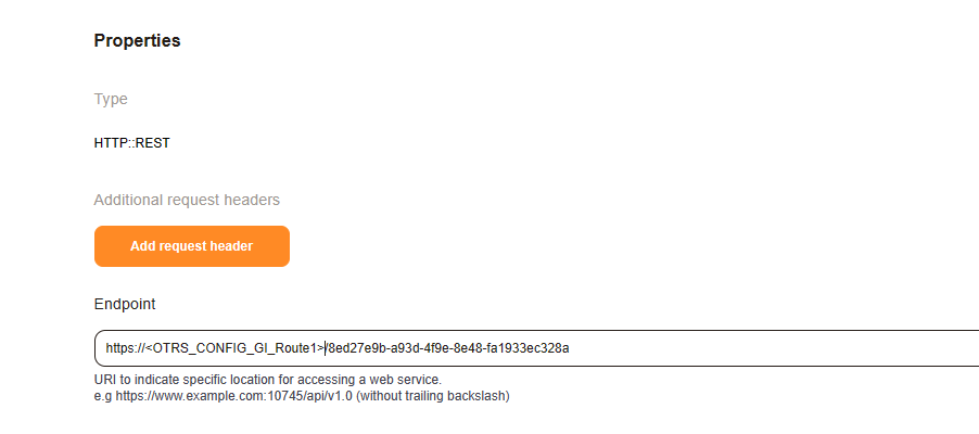 System Configuration configuration tag in web service configuration