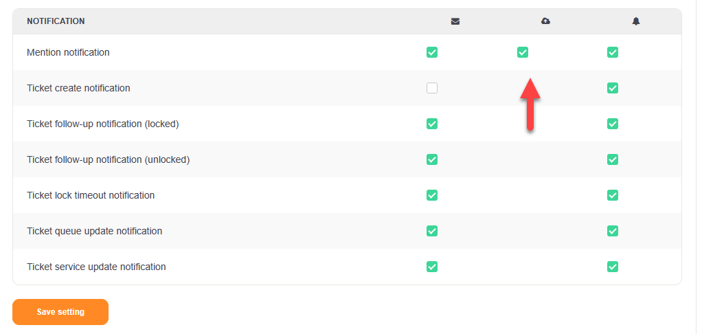 User preferences, notification settings