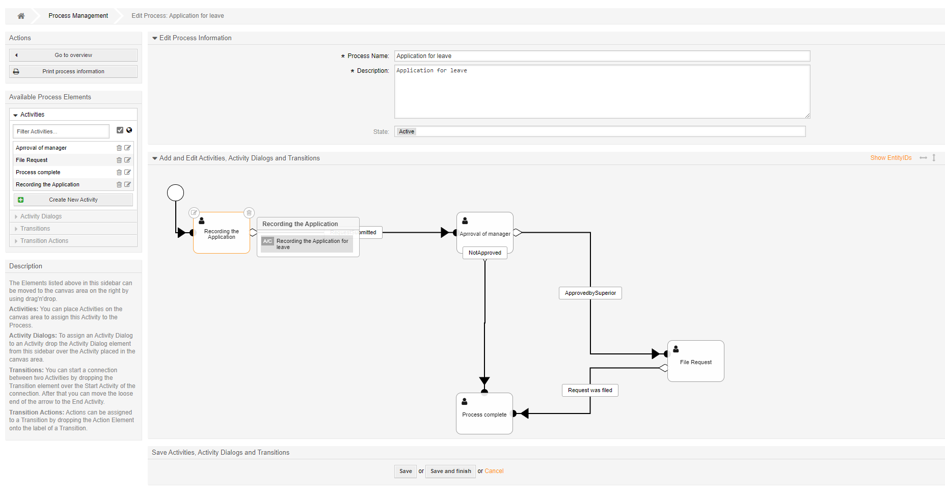 Process Management Modeller