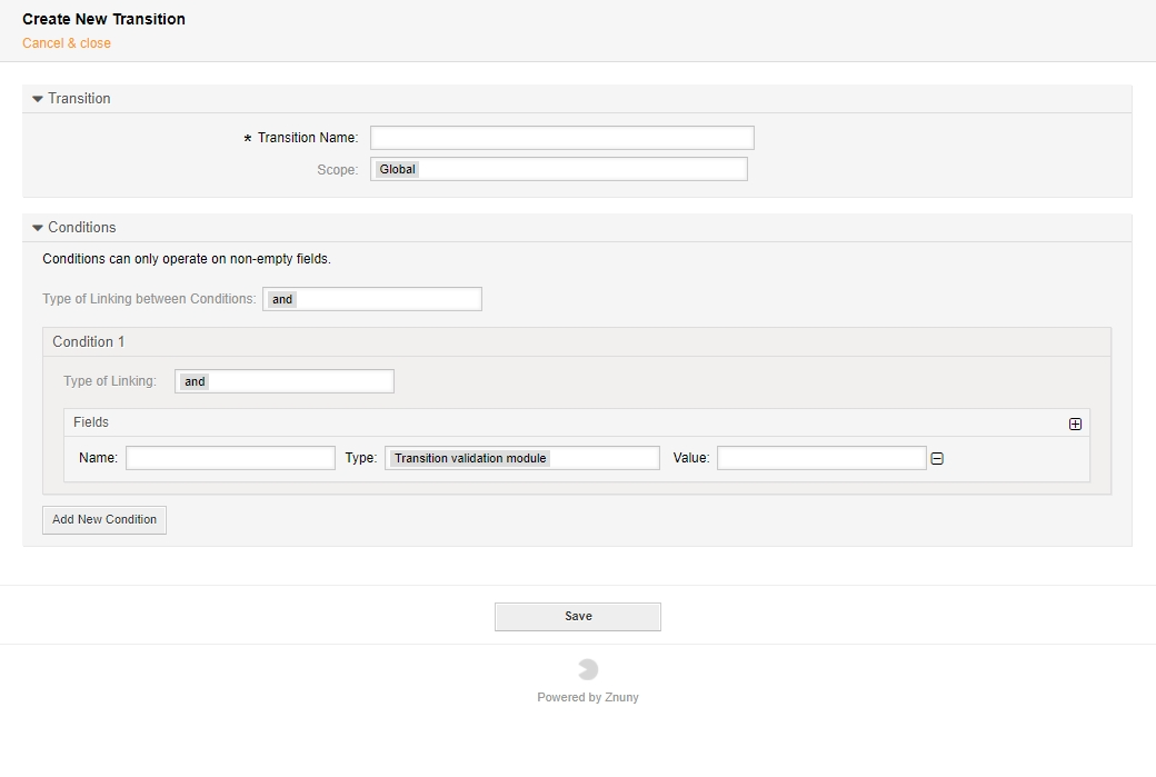 Process Management Transition Add Image