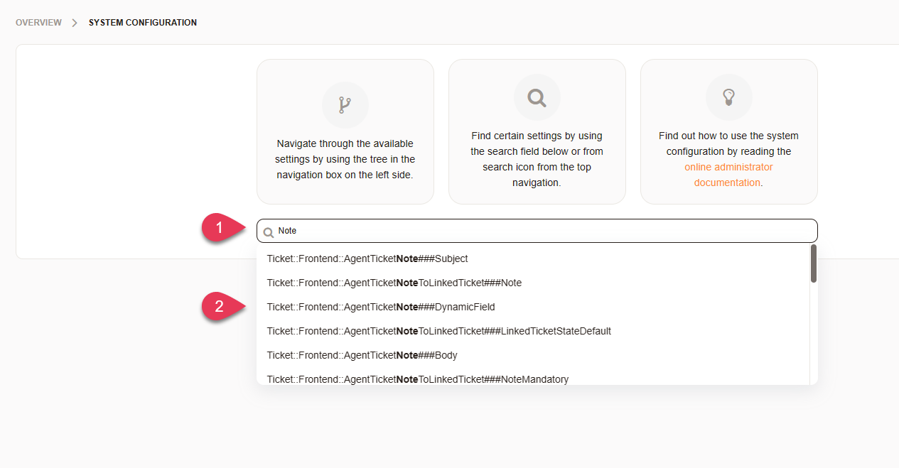 System Config Search