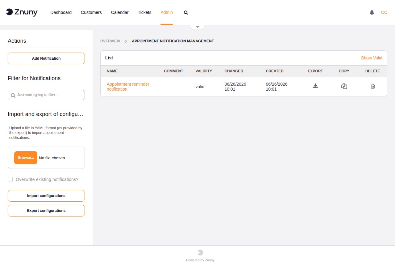 Appointment Notifications overview