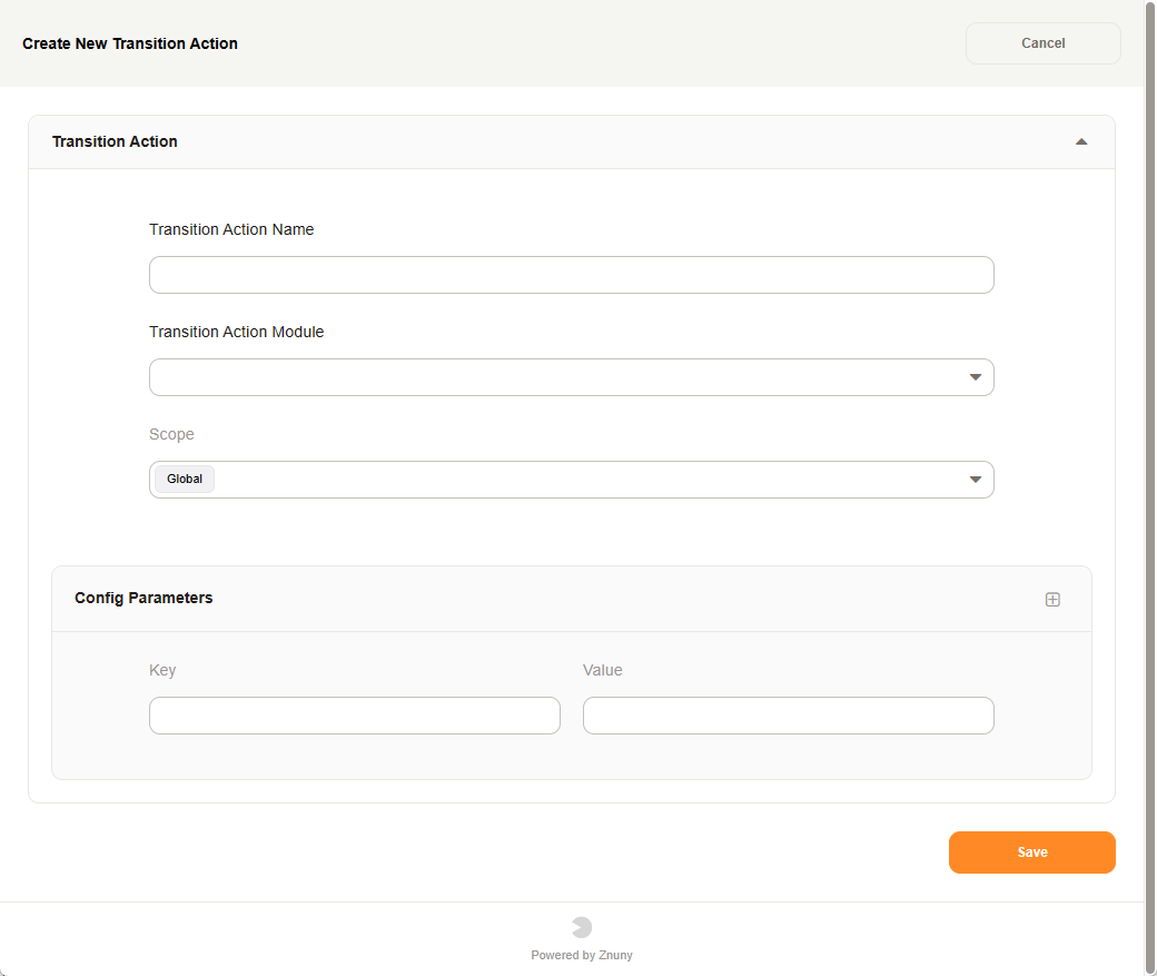 Process Management Transition Action Add Image