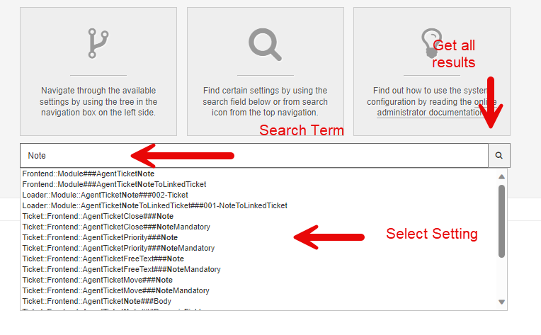 System Config Search