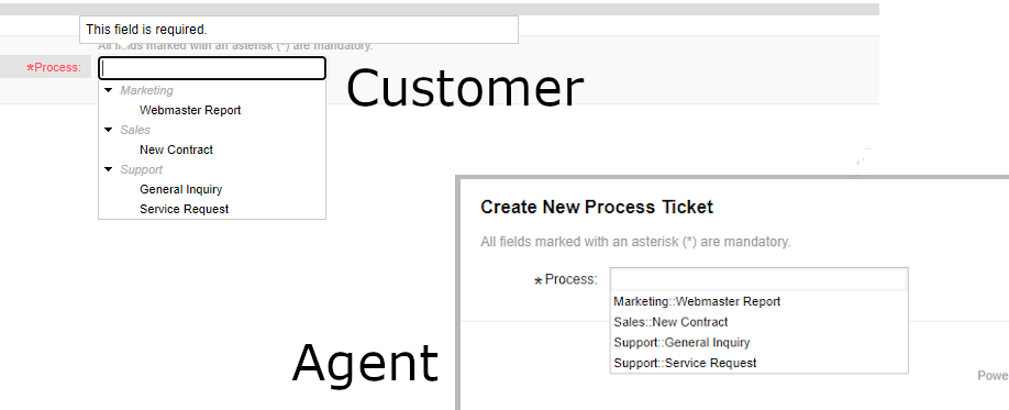 Process Screen Comparison